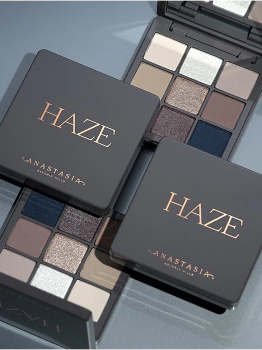 Anastasia Beverly Hills Haze Eyeshadow Palette — Navy, Taupe & Champagne Shades